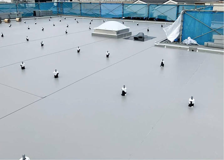 塩ビシートによる防水工事